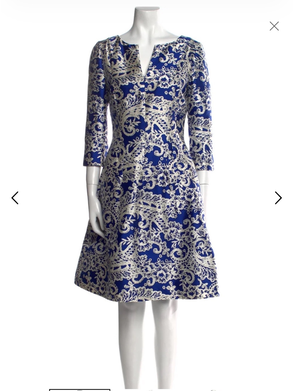 Oscar de la Renta Silk Dress